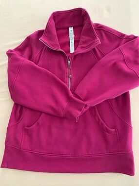 lululemon athletica Half-Zip Fleece Pullover - Bright Pink